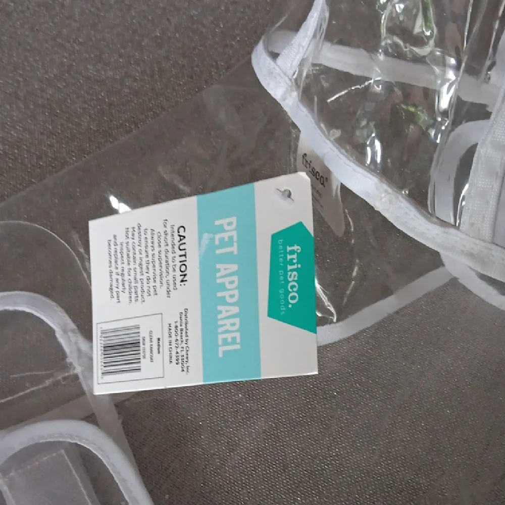 Clear Transparent Pet Raincoat